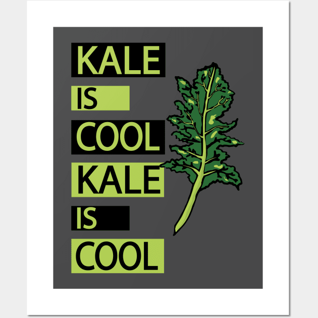 Kale is cool - Healthy Wall Art by papillon